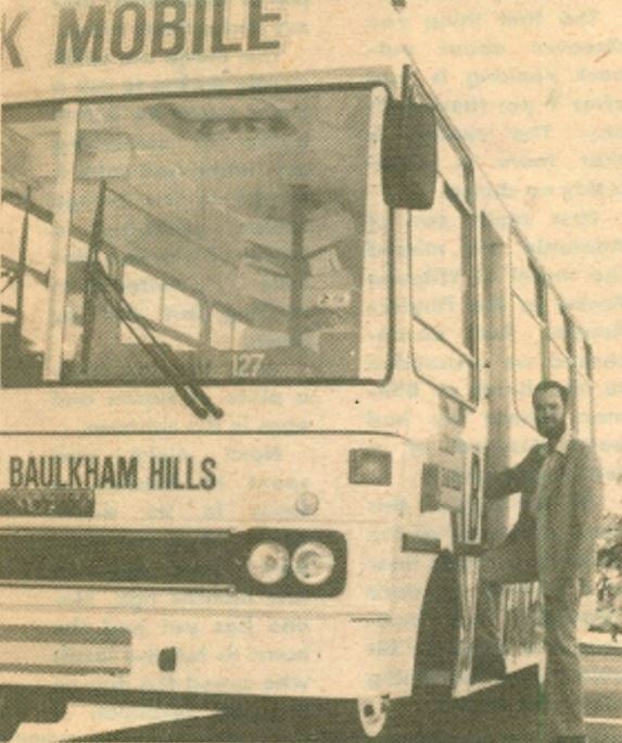 Baulkham Hills mobile library with Bruce